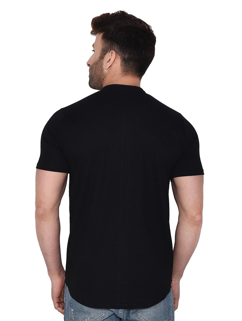 mandarin collar short sleeves solid casual shirt - 20331957 - Standard Image - 2