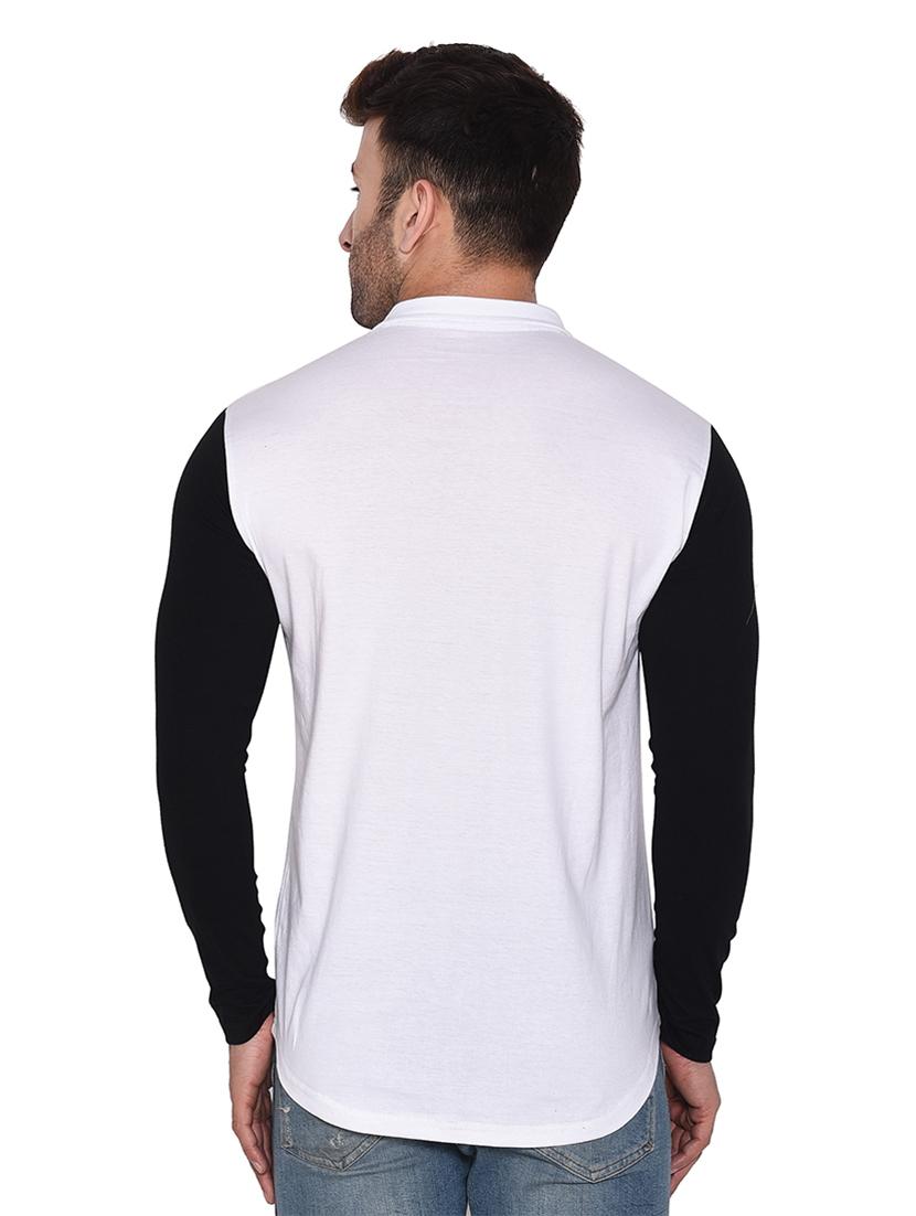 long sleeves color block casual shirt - 20331986 - Standard Image - 2