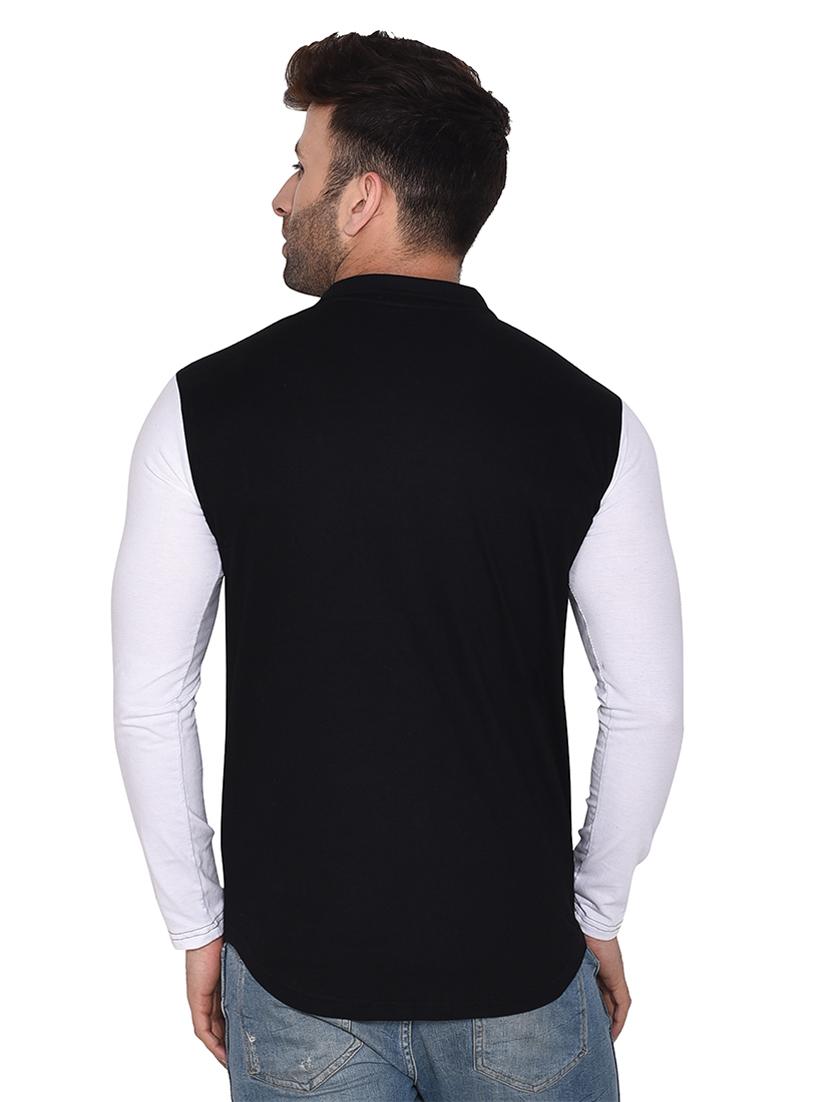 long sleeves color block casual shirt - 20332001 - Standard Image - 2