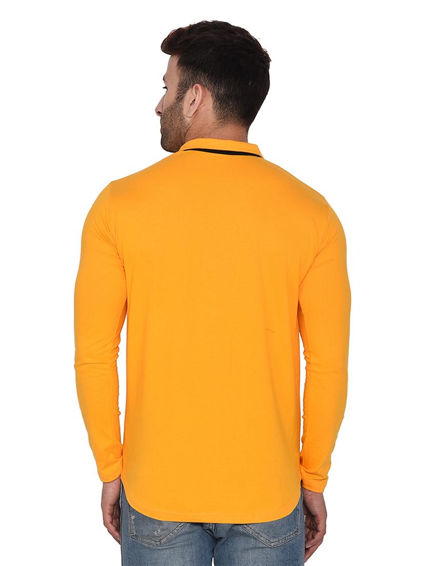 yellow cotton blend casual shirt - 20332027 - Standard Image - 2