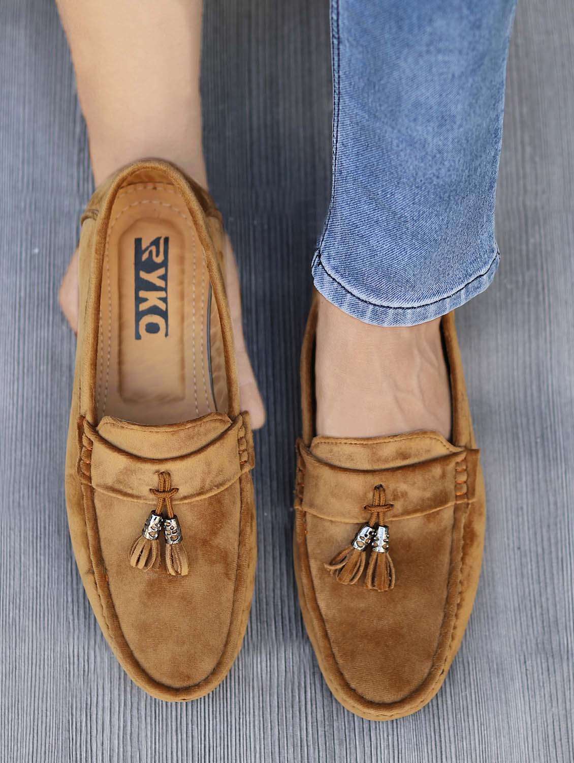 men slip on tassle detailing loafers - 20333427 -  Zoom Image - 0
