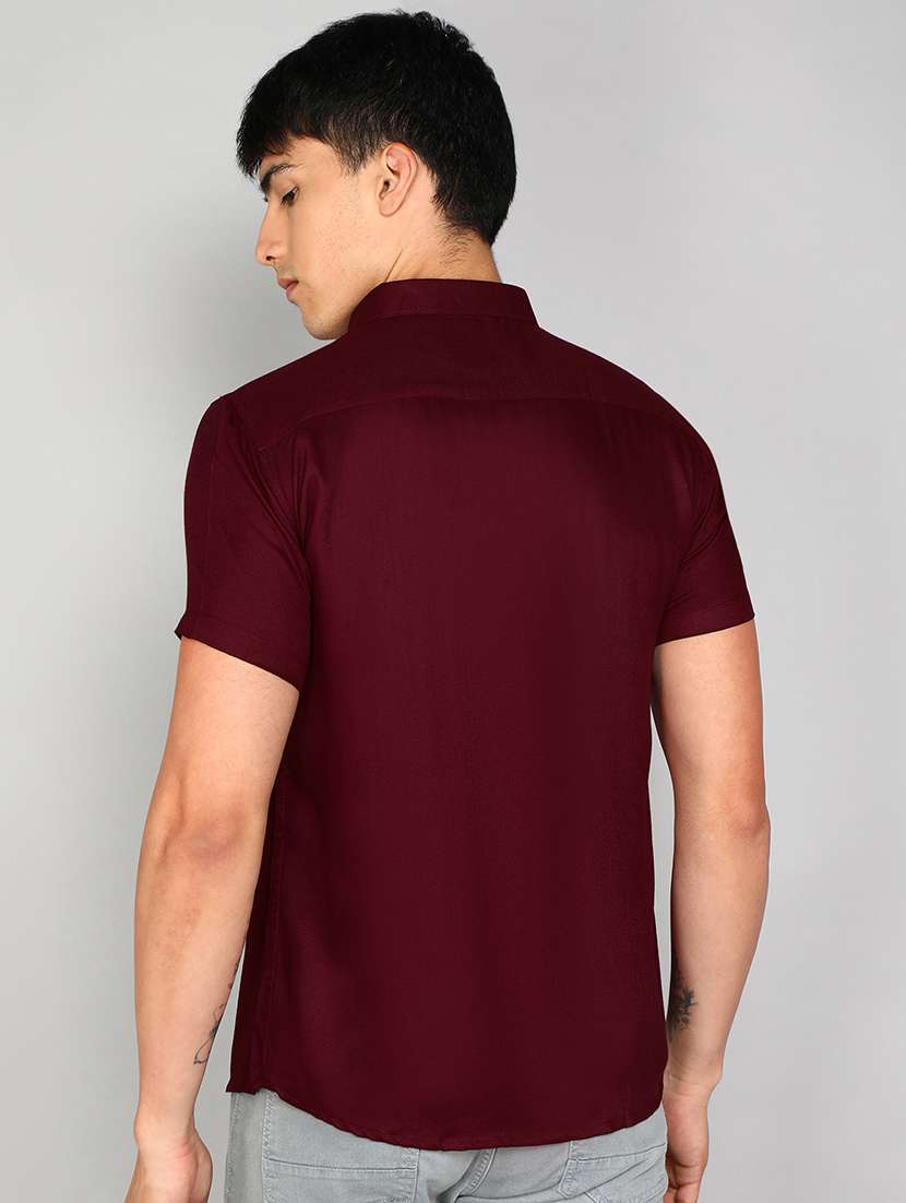 mens solid casual shirt - 20333447 -  Standard Image - 2