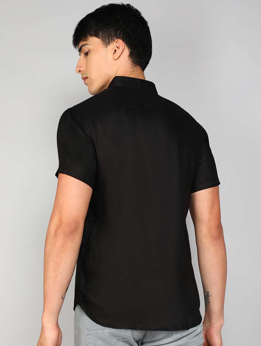 mens solid casual shirt - 20333449 -  Standard Image - 2