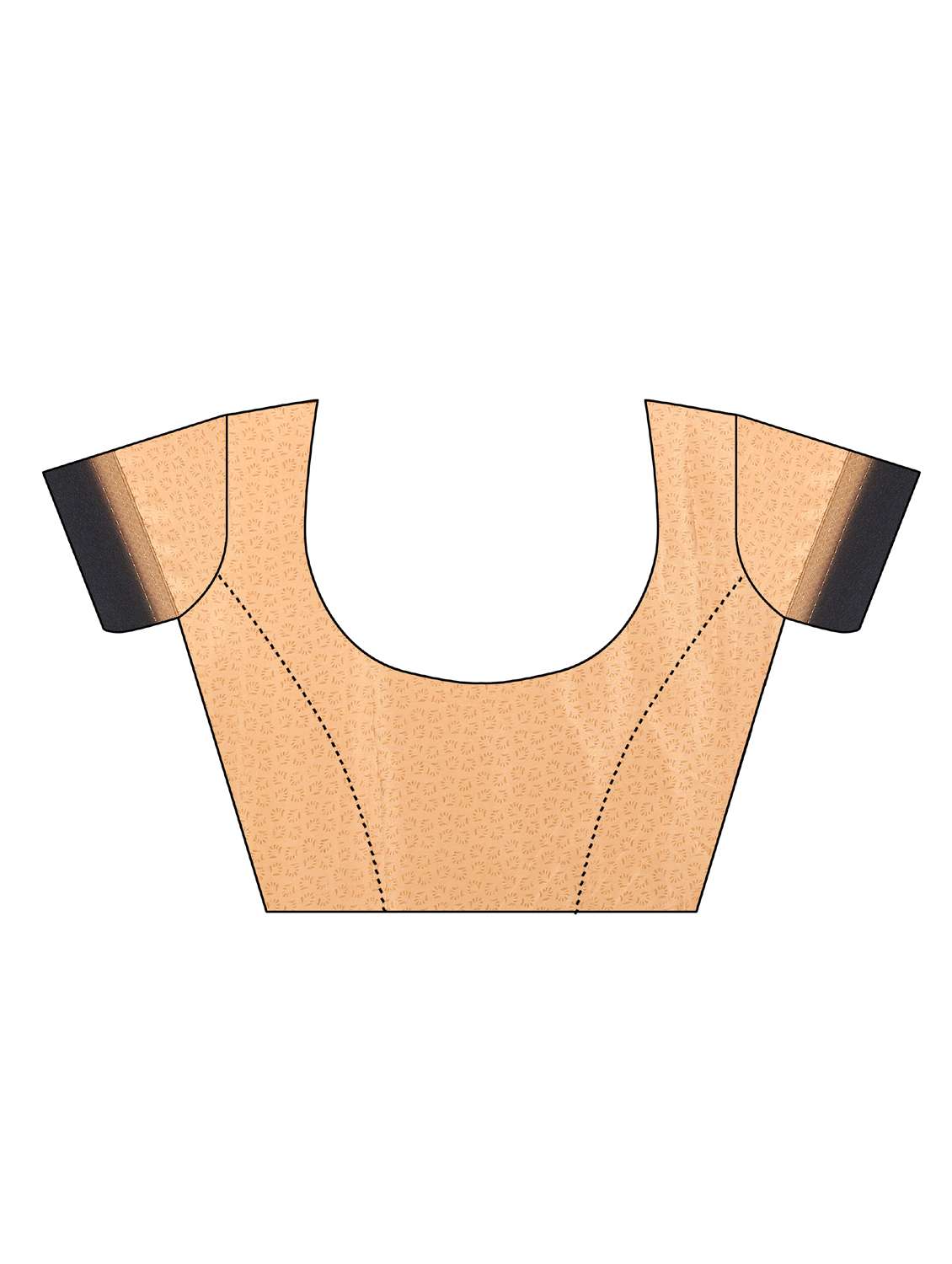 women's floral black colored saree with blouse - 20334484 -  Standard Image - 2