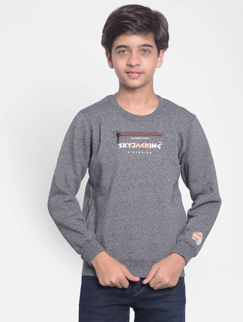 boys typography sweatshirt