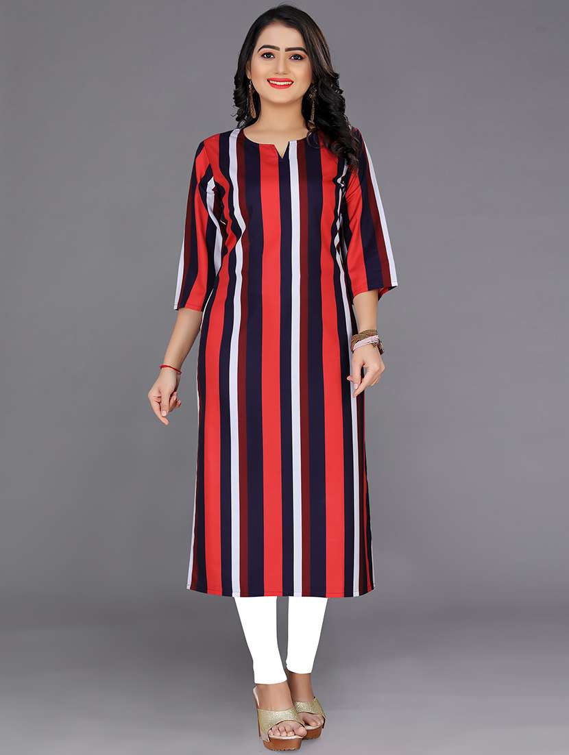 multi colored straight kurta