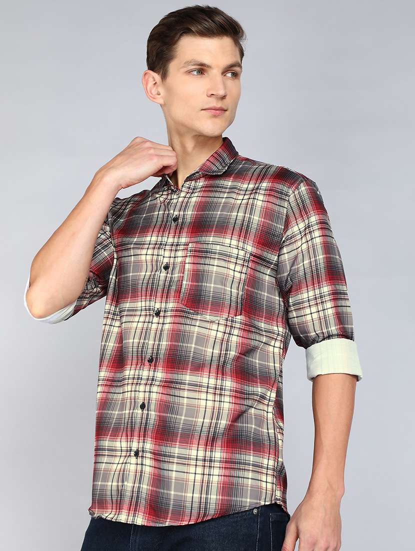 men's regular fit full sleeves casual shirt - 20335758 -  Standard Image - 2