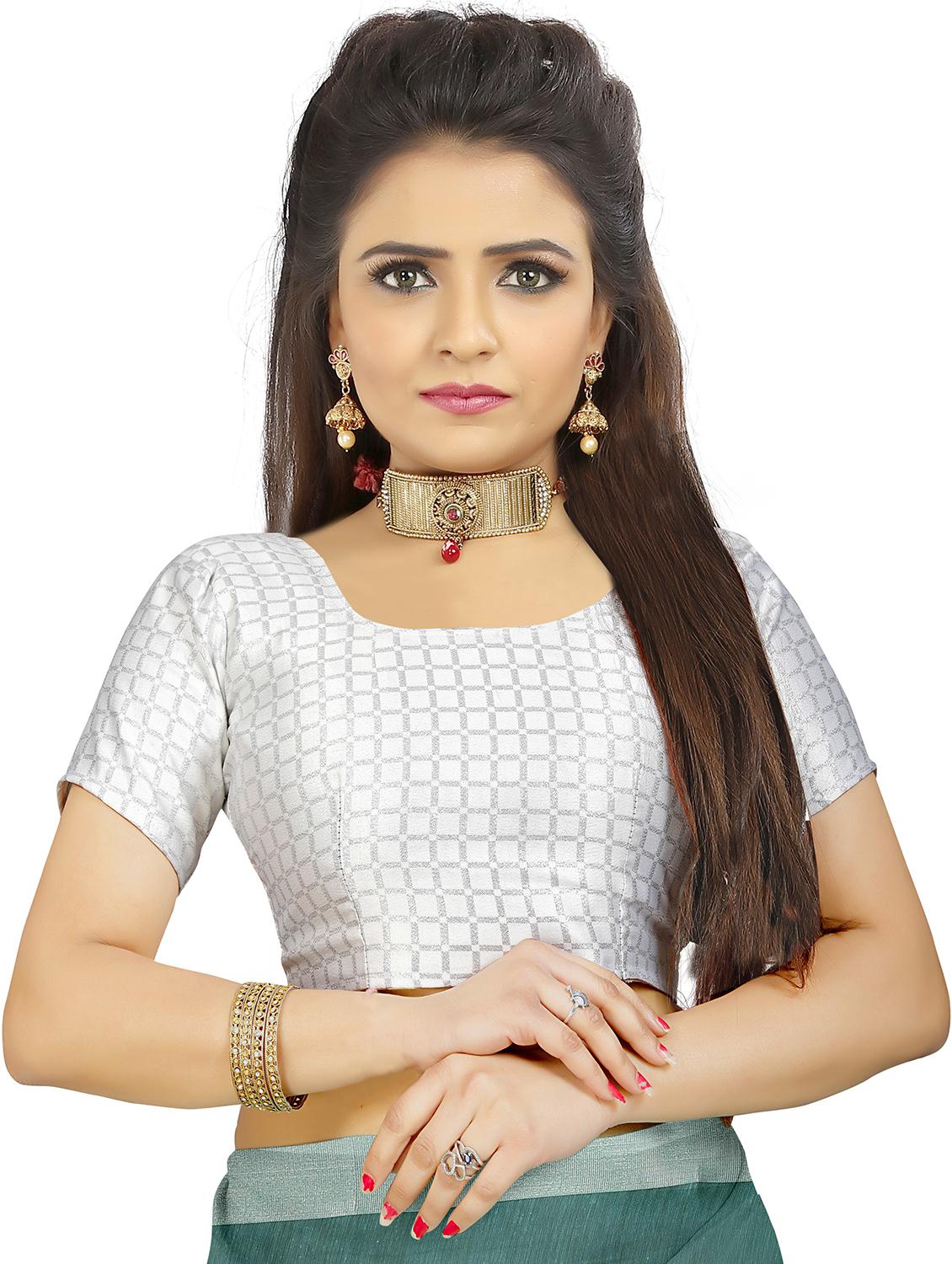 women's bordered teal colored saree with blouse - 20335972 - Standard Image - 2