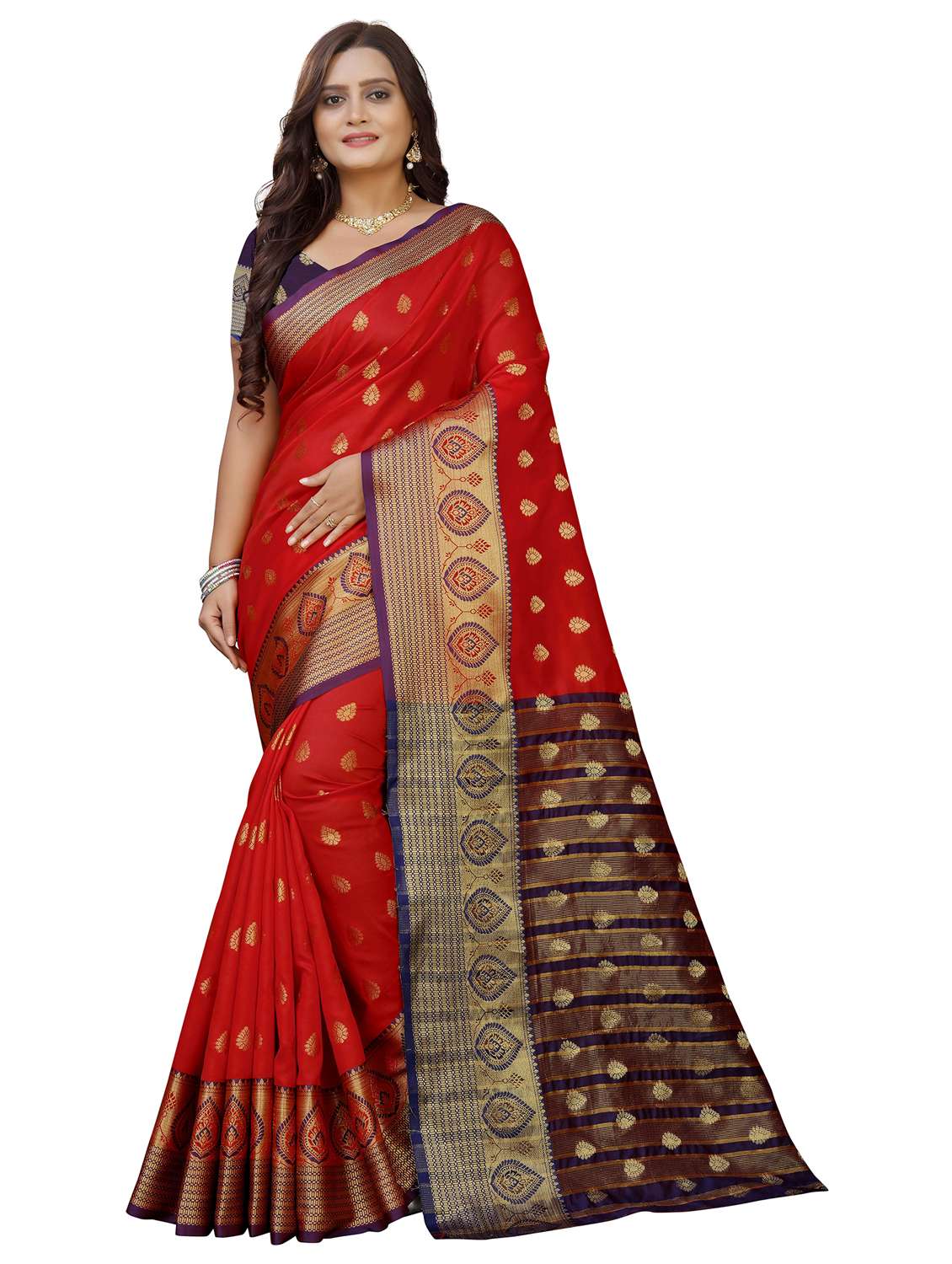 women's banarasi saree with blouse