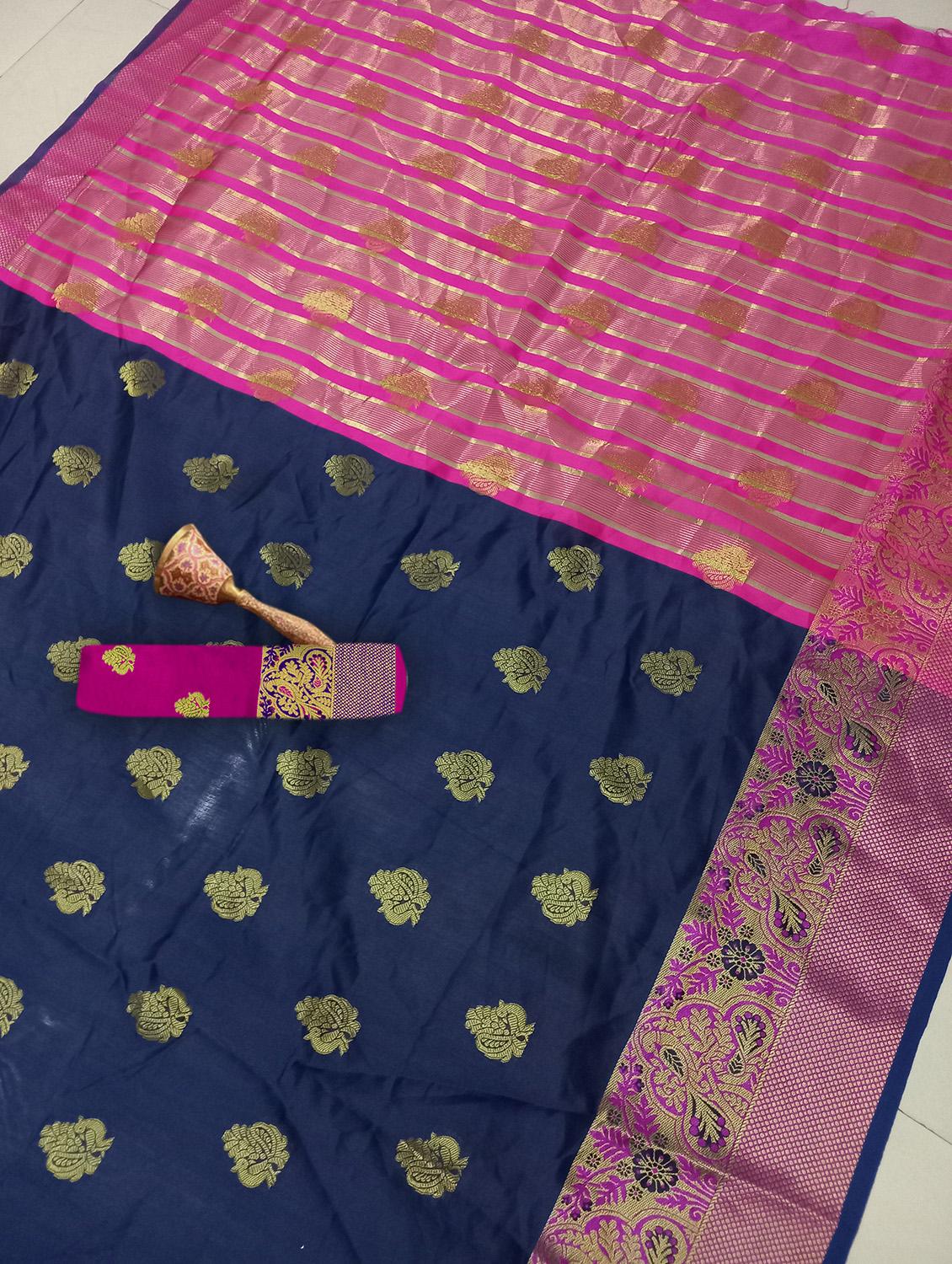 women's banarasi saree with blouse - 20336173 - Standard Image - 2