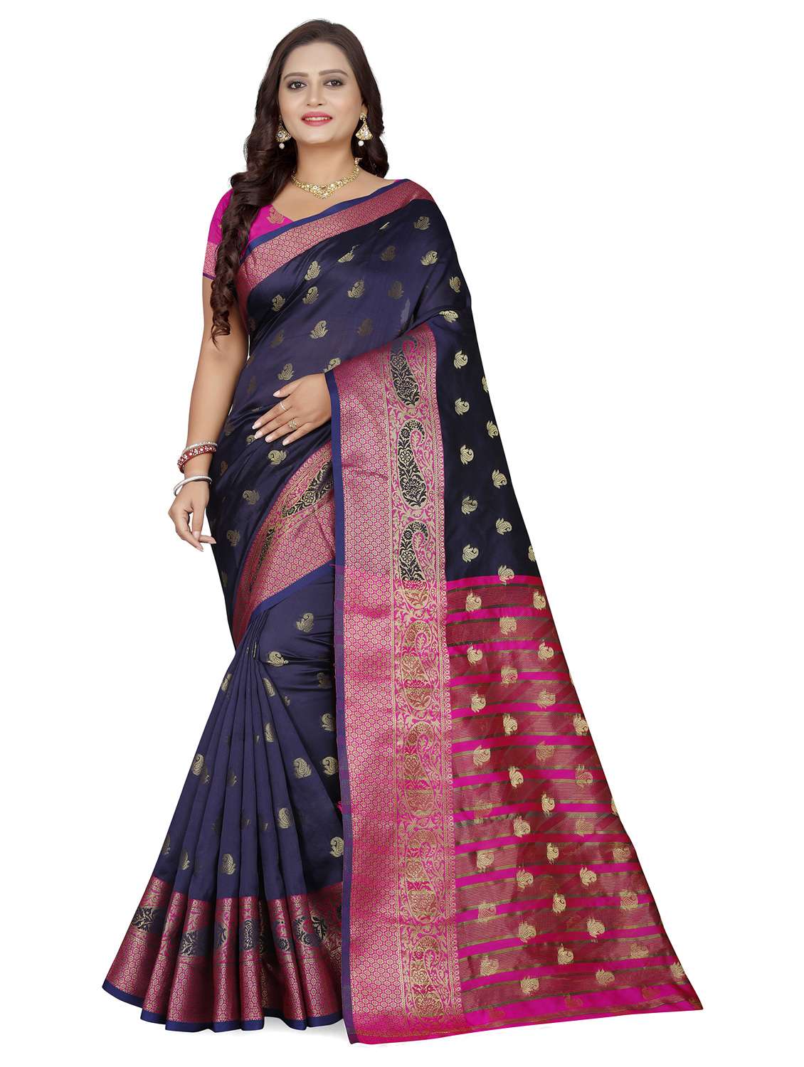 women's banarasi saree with blouse