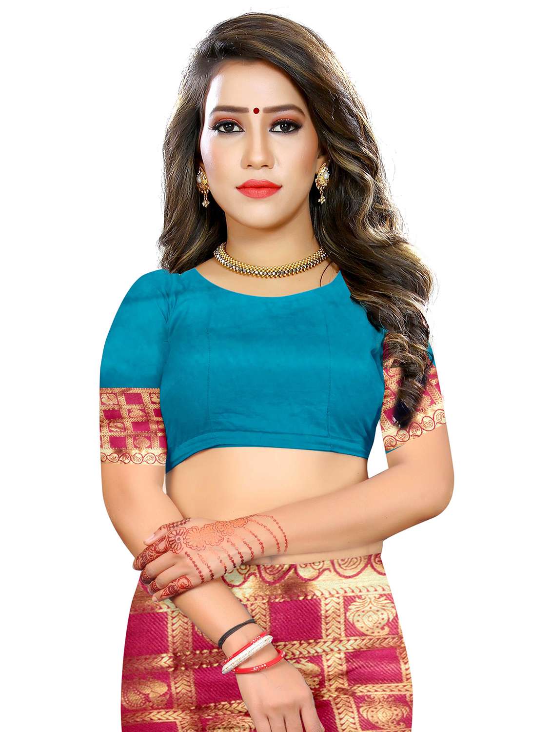 women's banarasi saree with blouse - 20336221 -  Standard Image - 2
