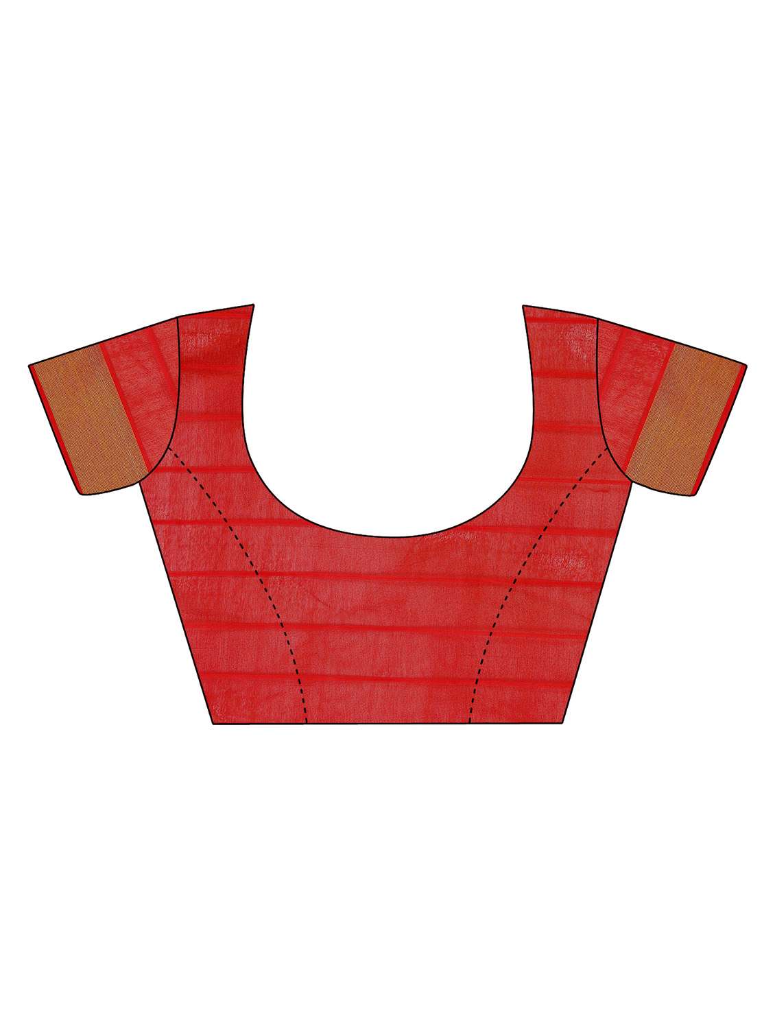 women's checks blue colored saree with blouse - 20336254 -  Standard Image - 2