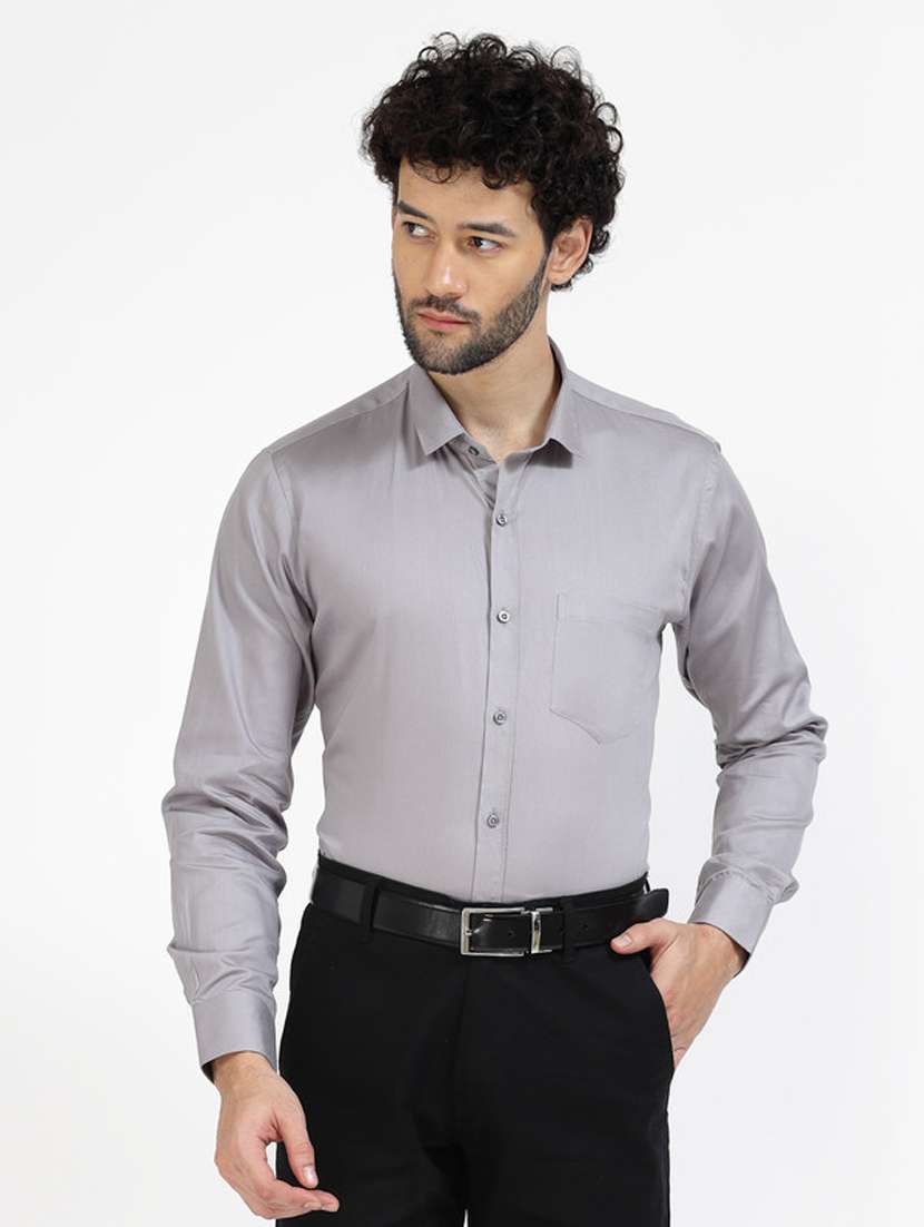mens solids formal shirt