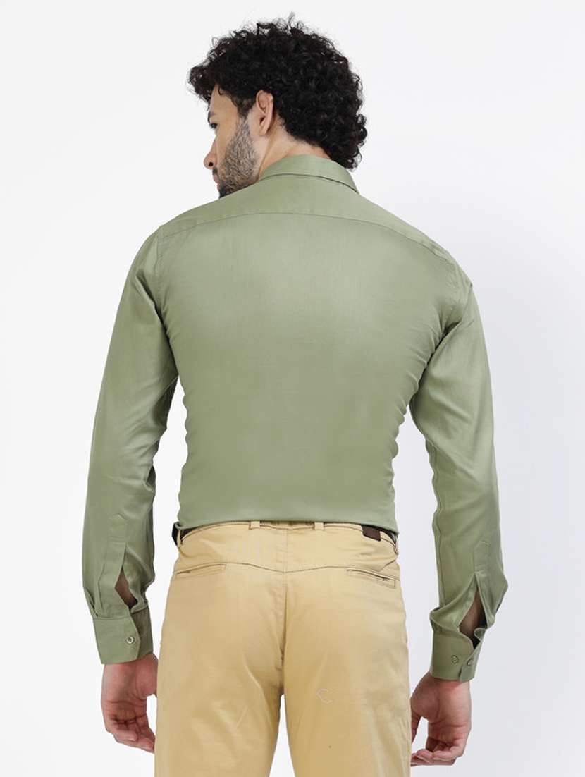 mens solids formal shirt - 20342345 - Standard Image - 2