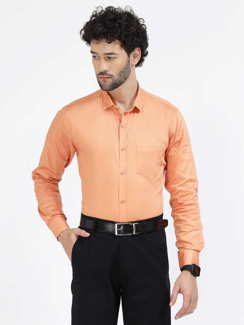 mens solids formal shirt