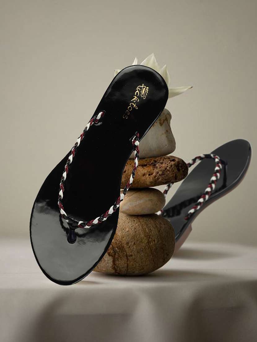 women black slip on sandal