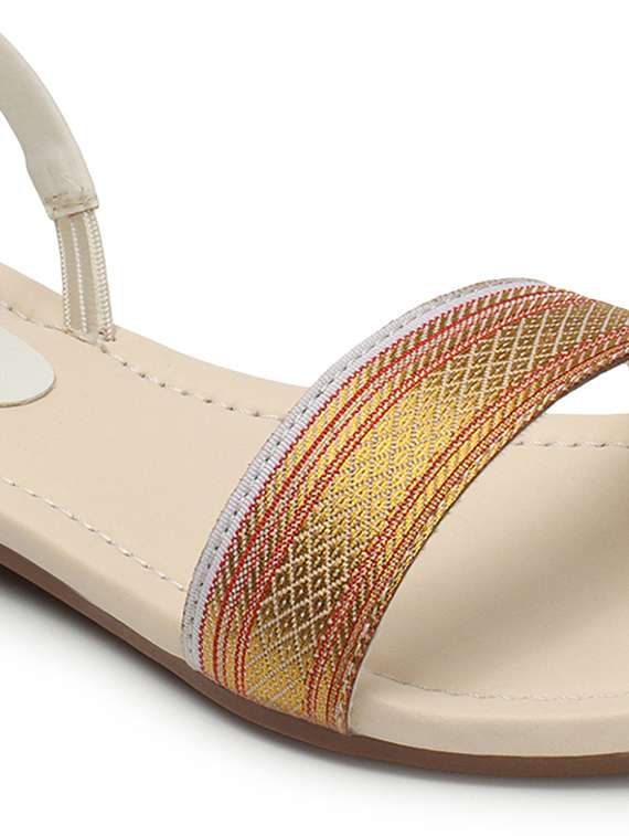 women off white slip on sandal - 20344216 - Standard Image - 2