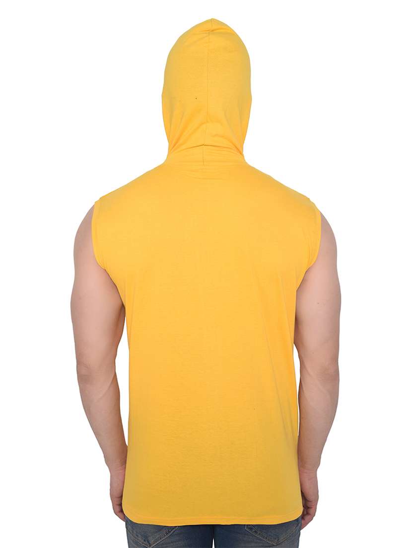 men logo print sleeveless hooded t-shirt - 20345061 -  Standard Image - 2