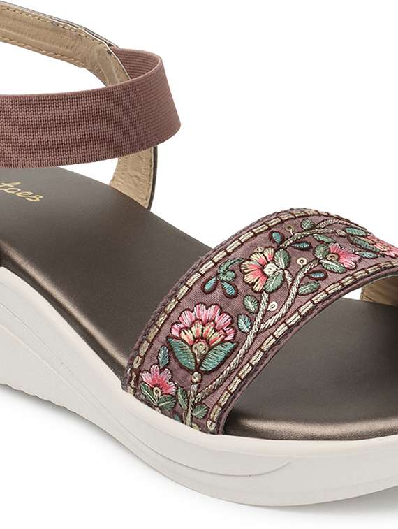 women multi color ankle strap sandal - 20345124 -  Standard Image - 2