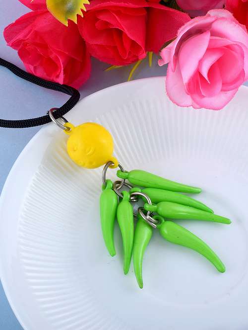 acrylic nimbu mirchi evil eye protection charm home office d�cor item