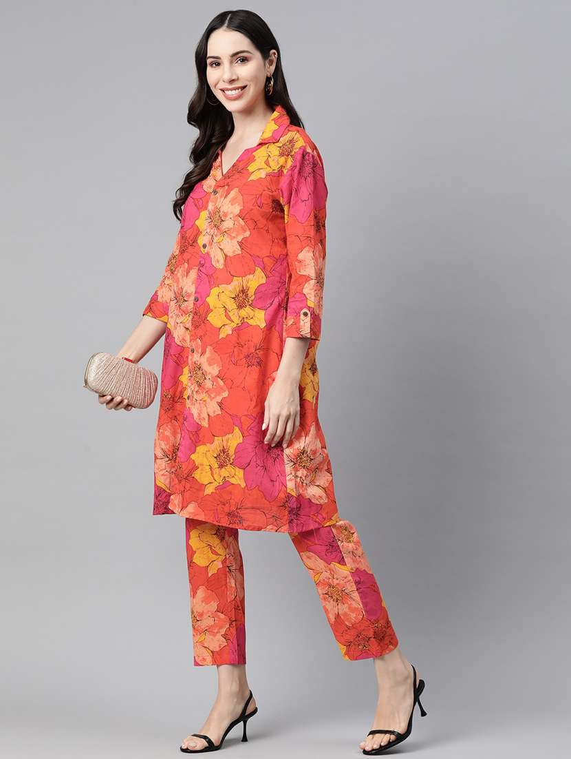 multi colored printed co-ord set - 20345299 -  Standard Image - 2
