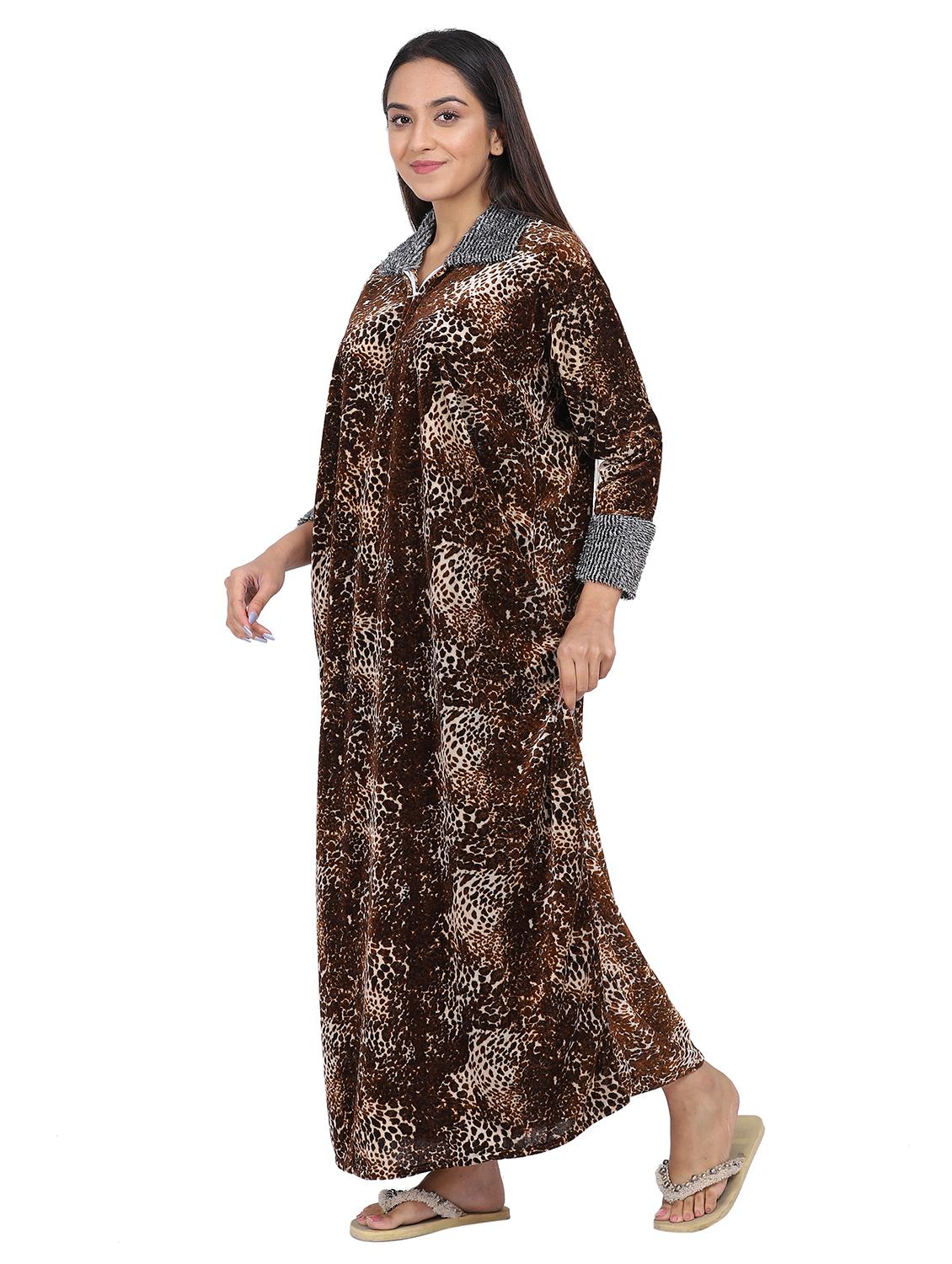 brown animal print nighty - 20345378 - Standard Image - 2