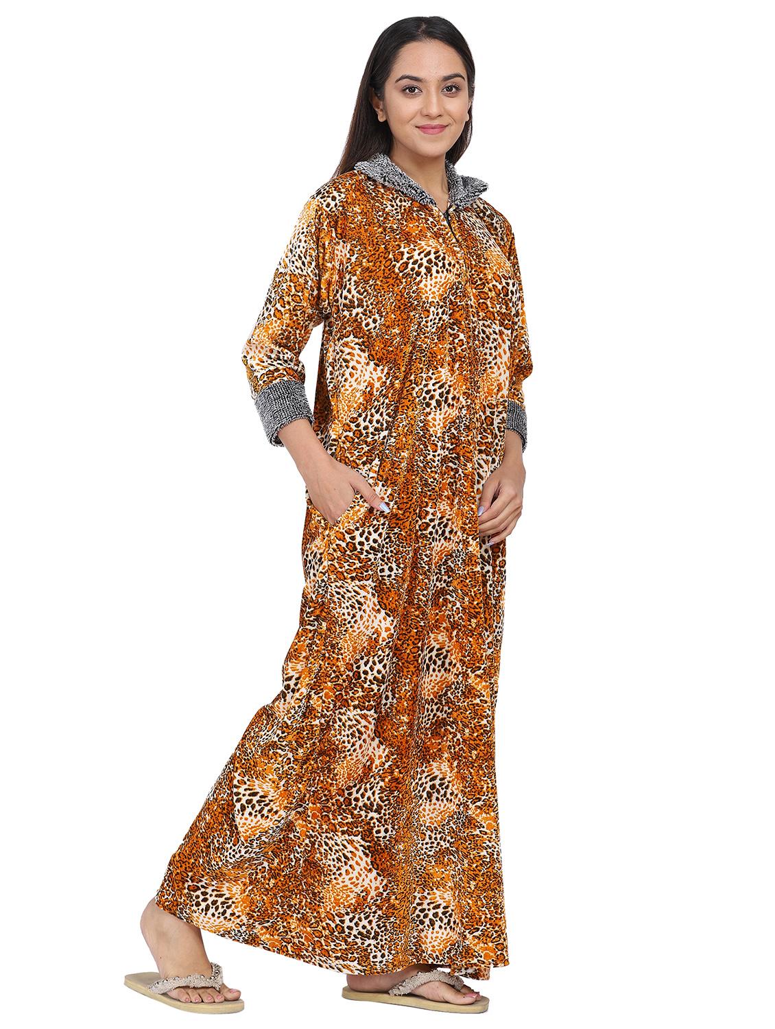yellow animal print nighty - 20345382 - Standard Image - 2