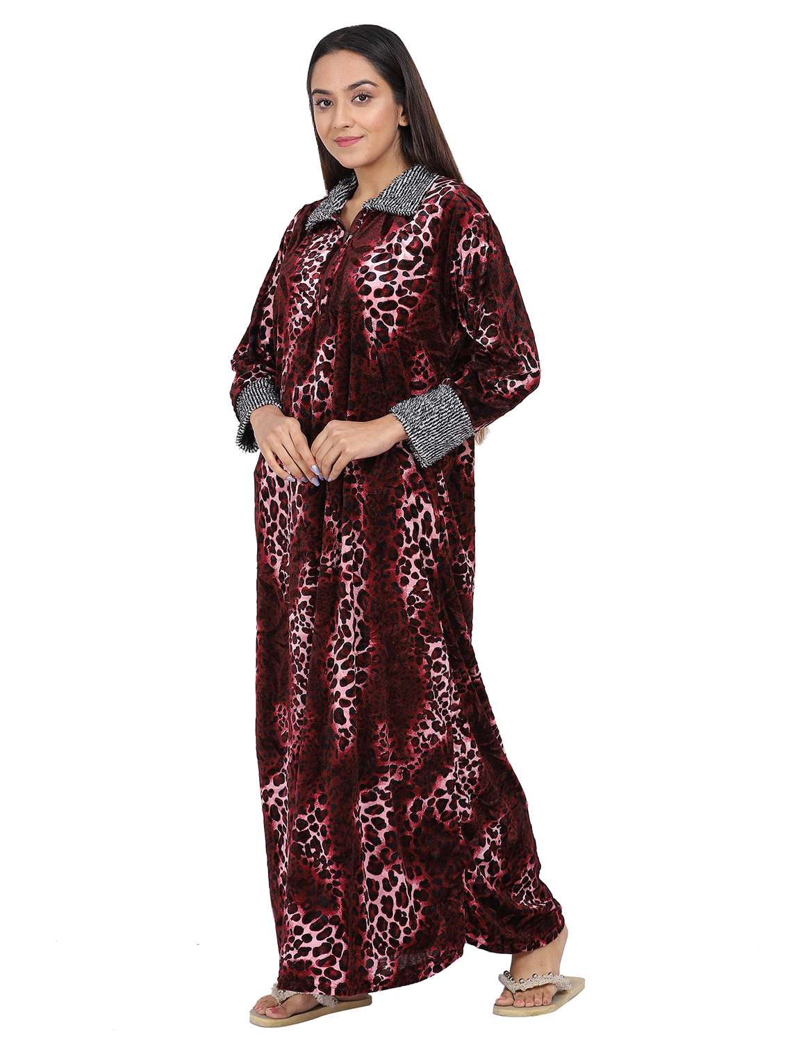 women animal print nighty - 20345387 -  Standard Image - 2