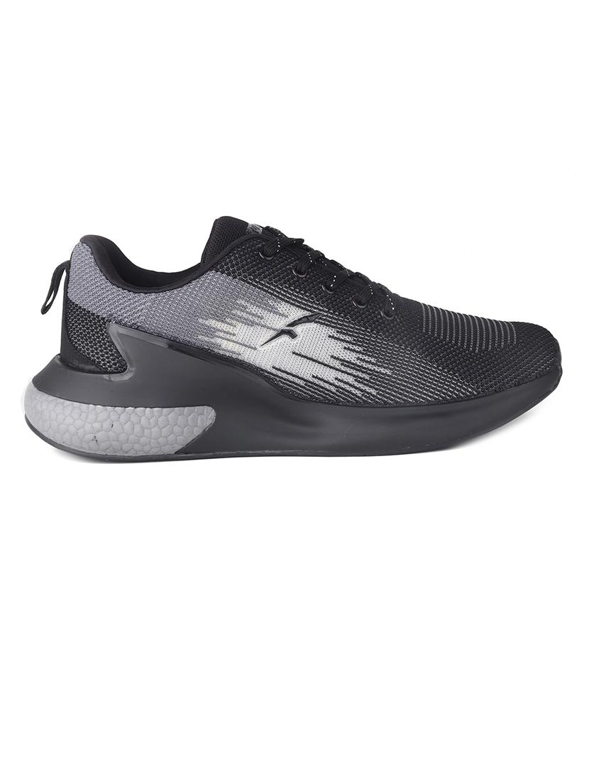 men black color block lace up walking sport shoe - 20345395 - Standard Image - 2