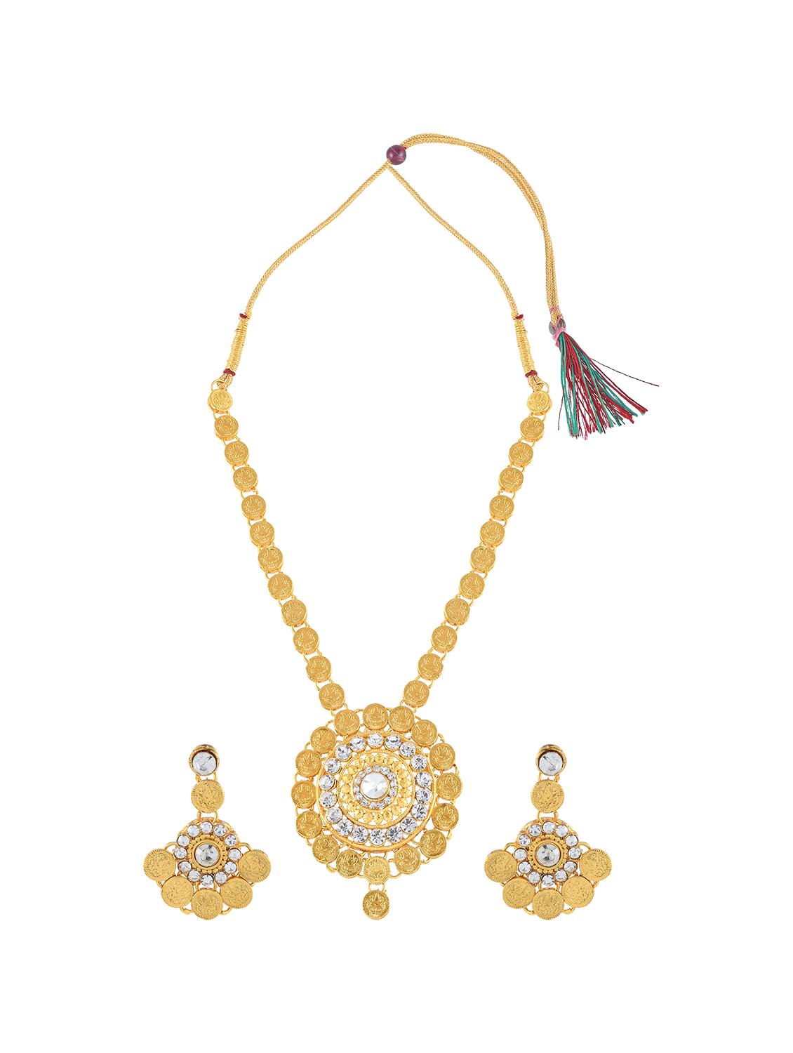 gold temple jewellery set - 20345516 - Standard Image - 2