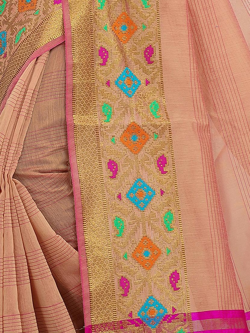 zari work kanjivaram saree with blouse - 20349256 - Standard Image - 2