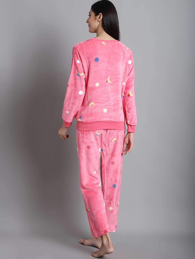 pink quirky print nightwear set - 20351761 -  Standard Image - 2