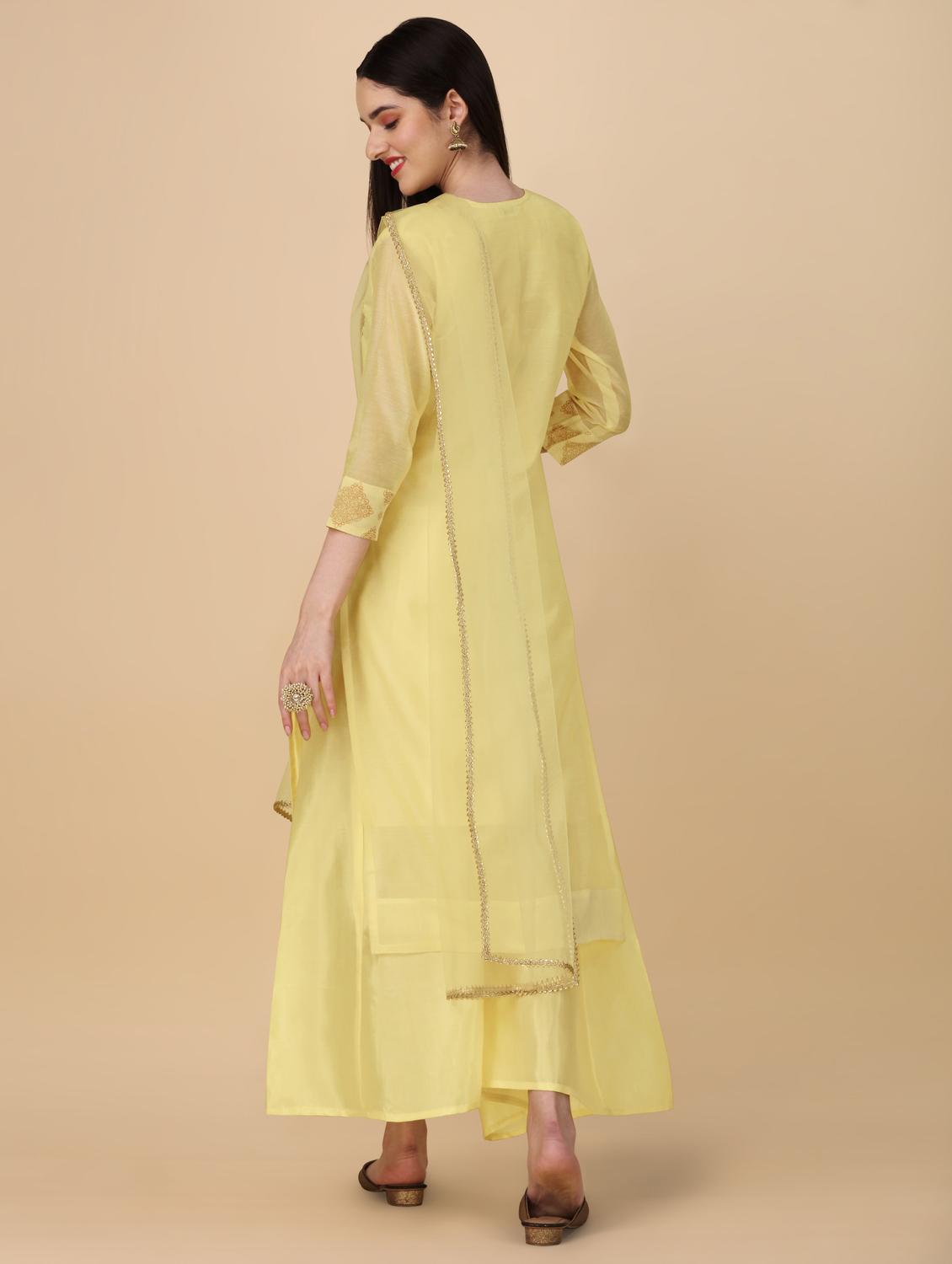 zari embroidered suit set - 20353673 - Standard Image - 2