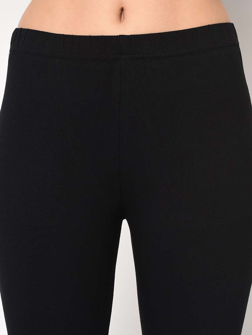 black solid legging - 20353871 -  Standard Image - 2