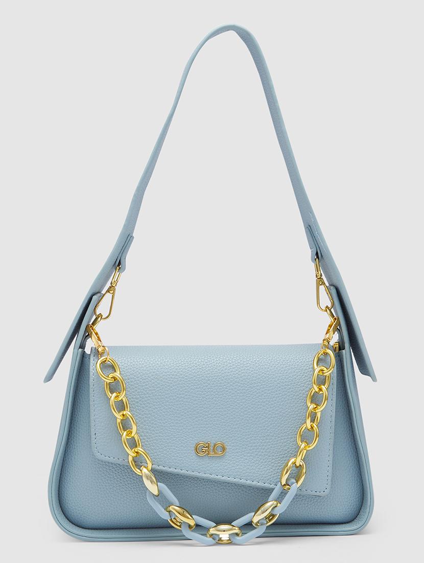 women solid leatherette handbag - 20355084 -  Zoom Image - 0