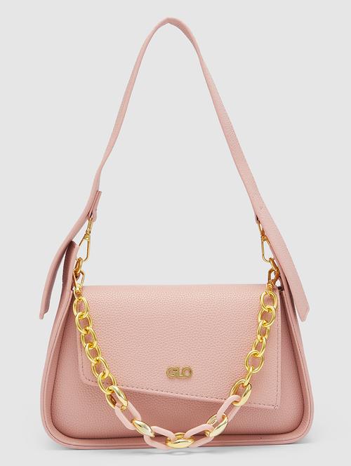 women solid leatherette handbag - 20355085 -  Standard Image - 0