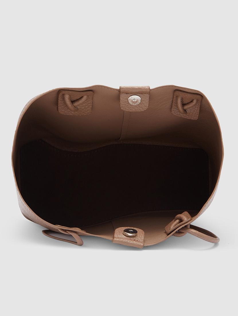 women brown leatherette regular handbag - 20355093 - Standard Image - 2