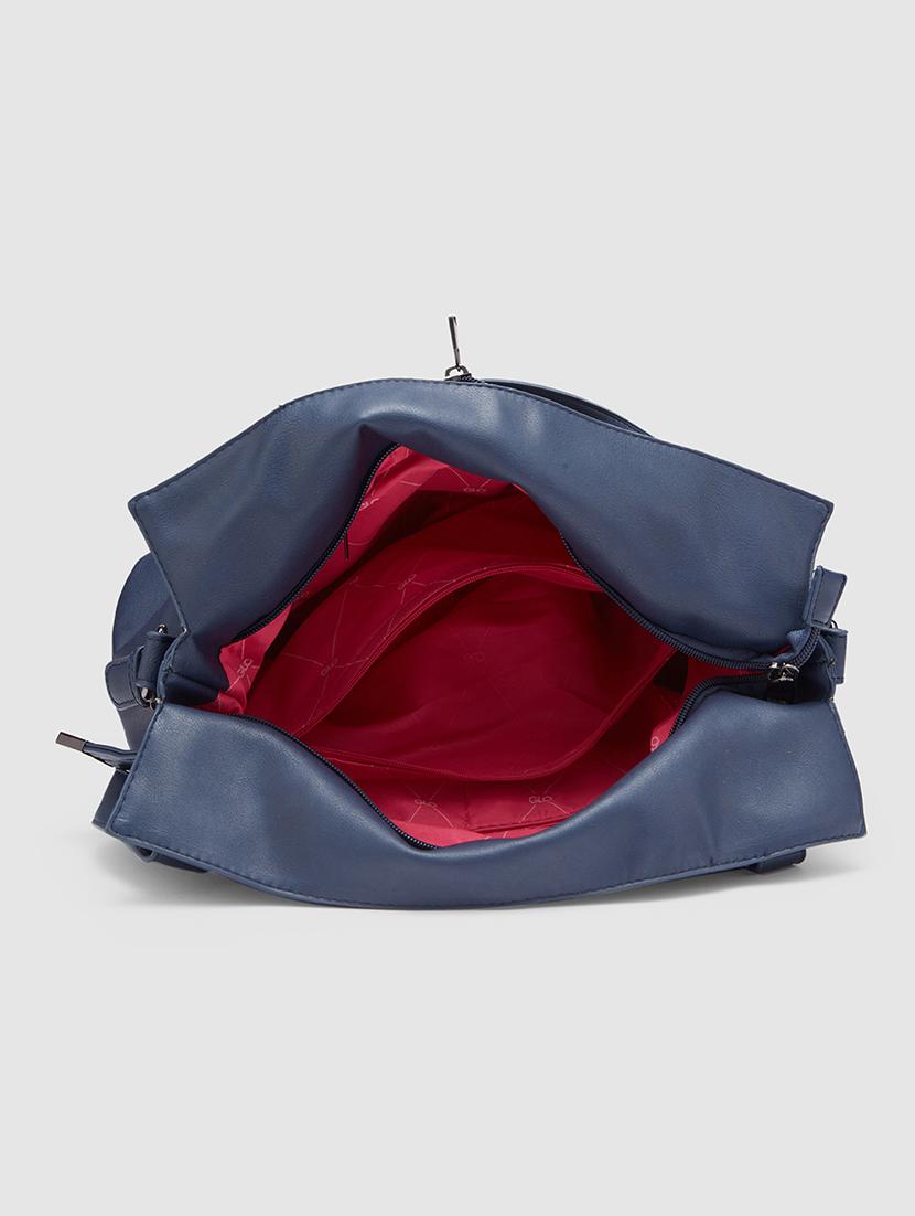 blue leatherette (pu) handbag - 20355097 - Standard Image - 2