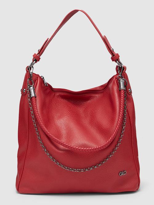 red leatherette (pu) handbag - 20355101 -  Standard Image - 0