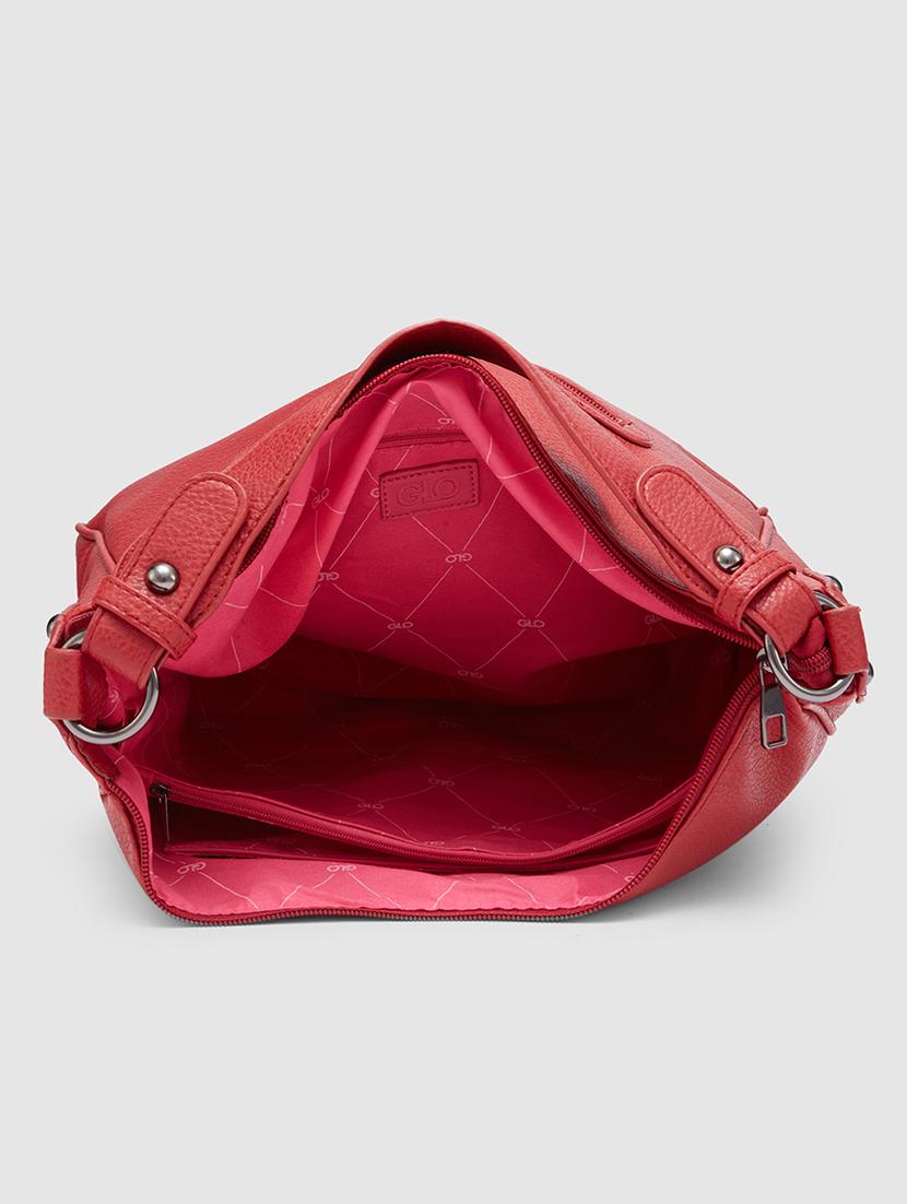 red leatherette (pu) handbag - 20355101 - Standard Image - 2