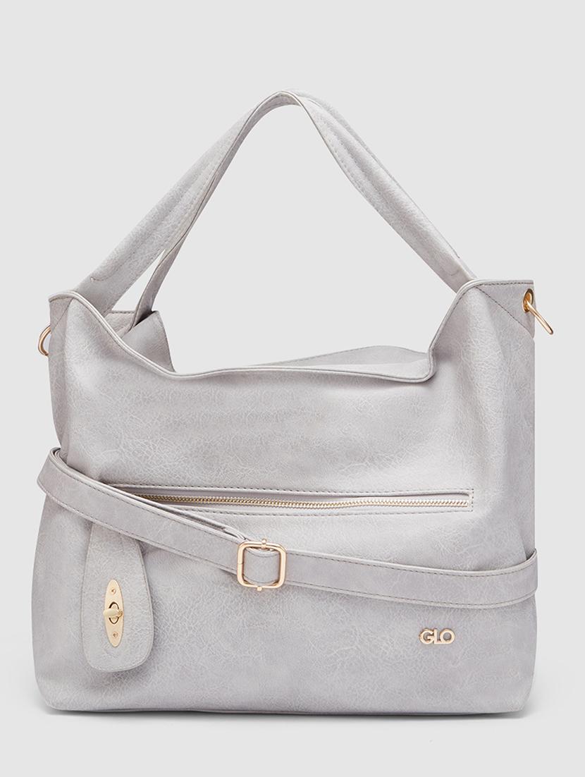grey leatherette (pu) handbag - 20355104 -  Zoom Image - 0