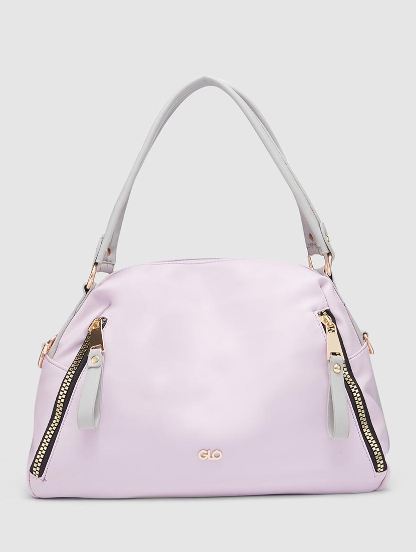 purple leatherette (pu) handbag - 20355107 - Zoom Image - 0