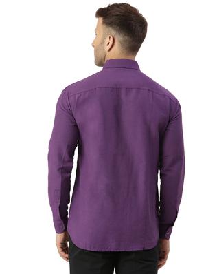men pack of 2 solid and self designed cotton casual shirt - 20355566 - Standard Image - 7