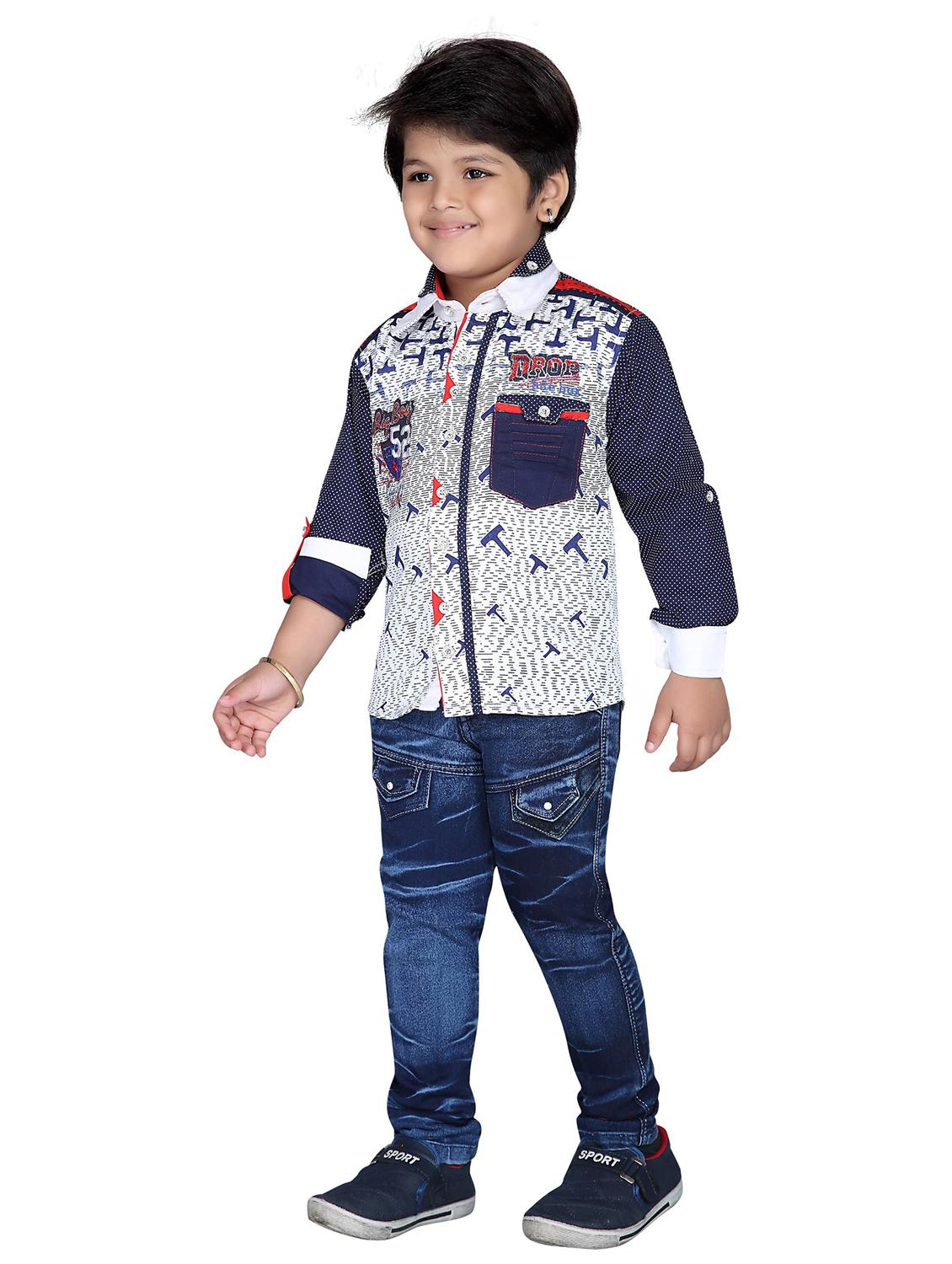 boys printed full length set - 20357073 - Standard Image - 2