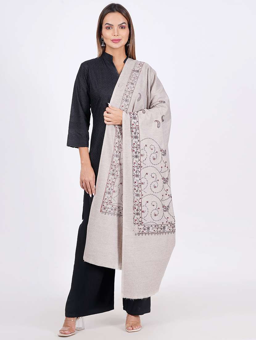 women's self design shawl - 20359868 - Standard Image - 2