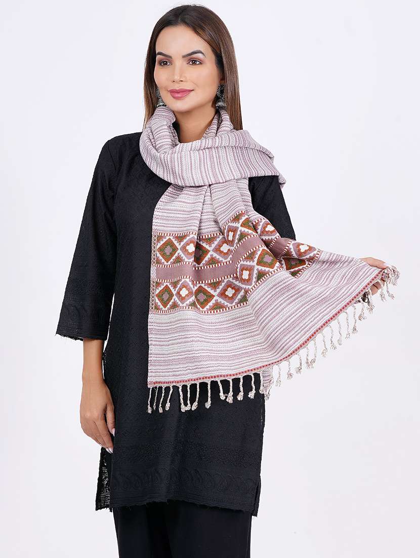 women's stripes shawl - 20359869 - Standard Image - 2