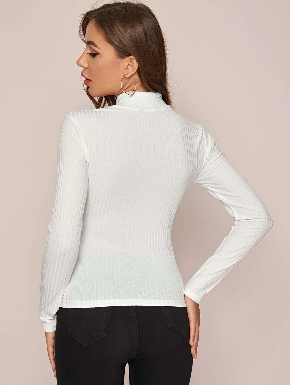 white self design regular top - 20359986 - Standard Image - 2
