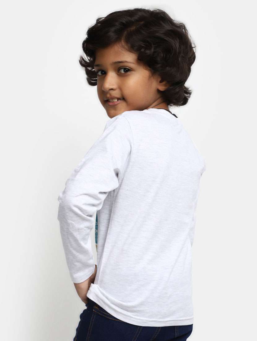 boys grey quirkey printed t-shirt - 20361675 - Standard Image - 2