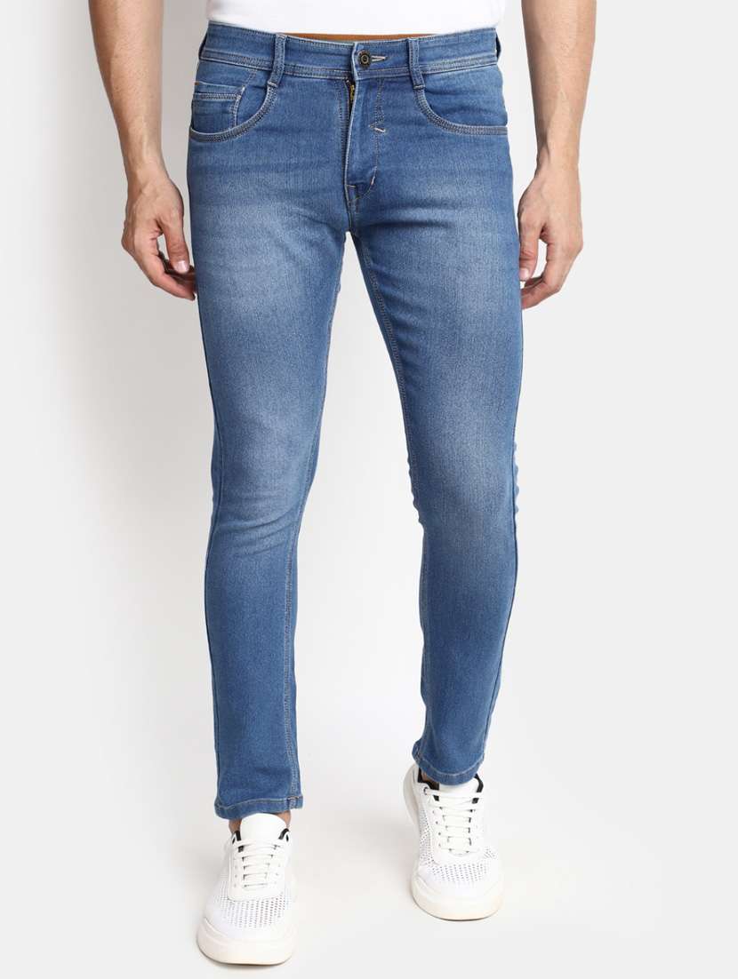 mens slim fit plain jeans
